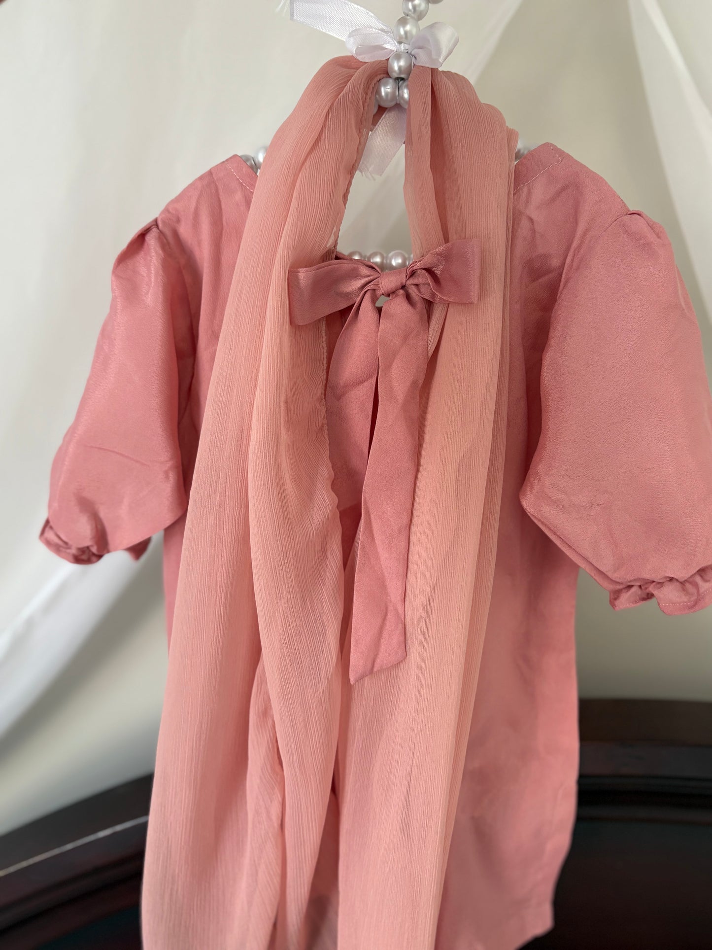 Blush Bows 3-piece Farshi Shalwar