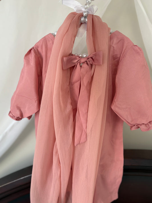 Blush Bows 3-piece Farshi Shalwar