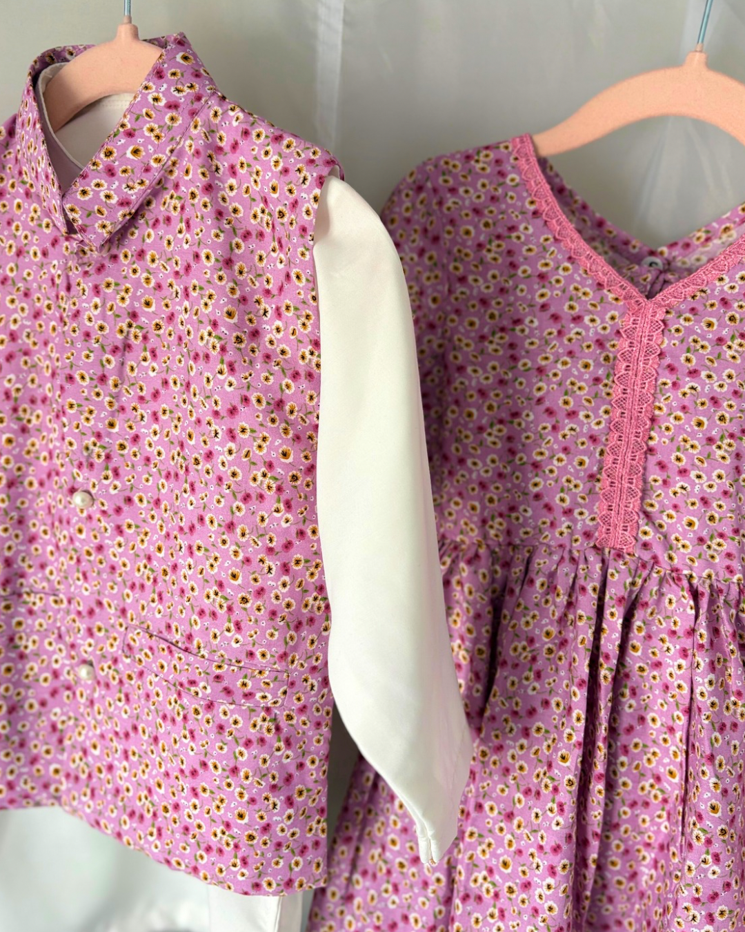 Lavender Bloom Gharara Girls (2-Piece) Co-ord set