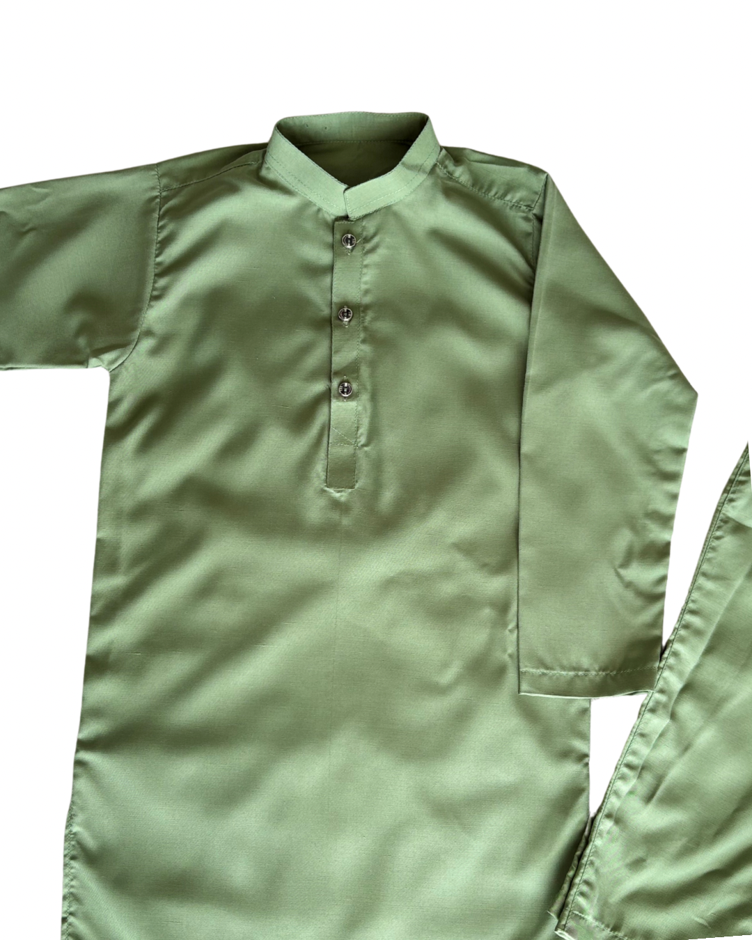 Pistachio Cream Boys Shalwar Set