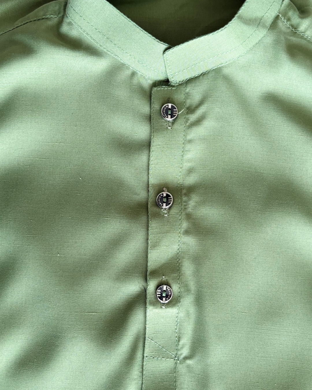 Pistachio Cream Boys Shalwar Set