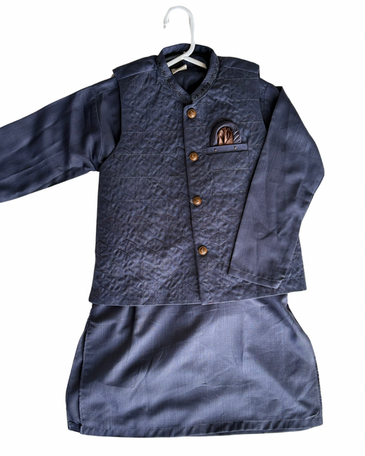 Midnight Navy Boys (3-Piece) Koti Set